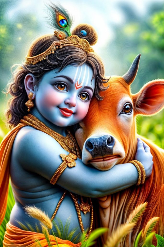 janmastami Lord Krishna, revered as a symbol of love and devotion 