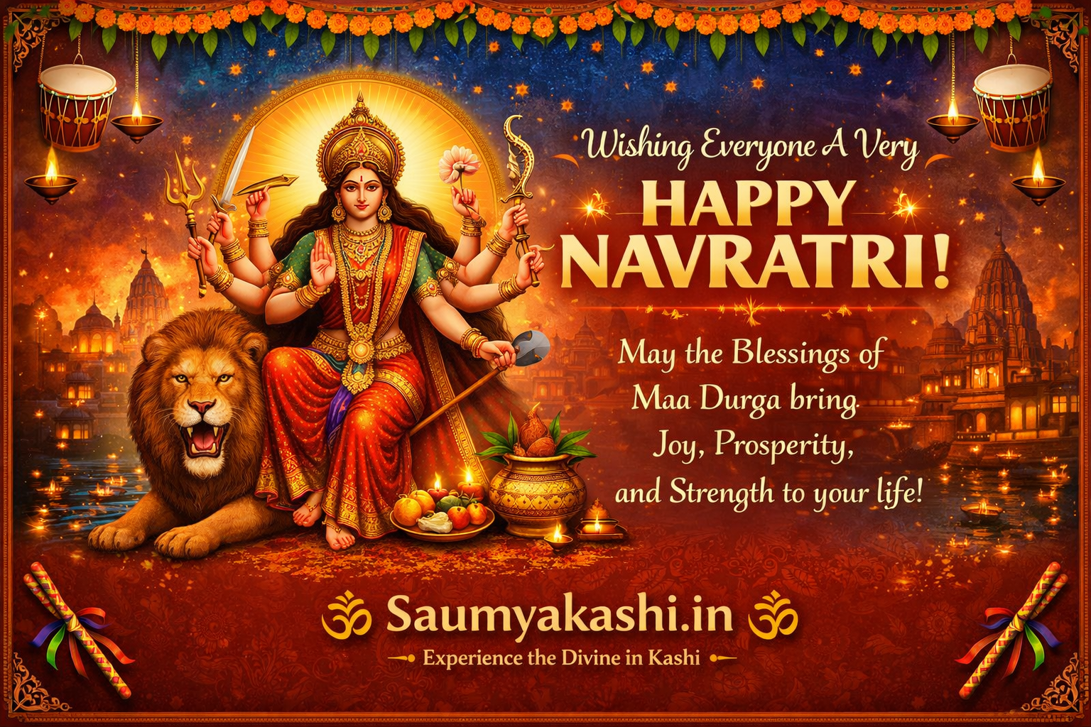 “Wishing you nine days of devotion, peace, and happines